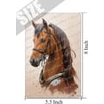 thumbnail image 5 of Horse Farmhouse Wall Art, Horse Tin Sign for Bedroom Living Room Home & Office Wall Decor, Nature Wildlife Portrait Painting Western Animals Wall Art, Housewarming Gift 5.5x8 inch, 5 of 7
