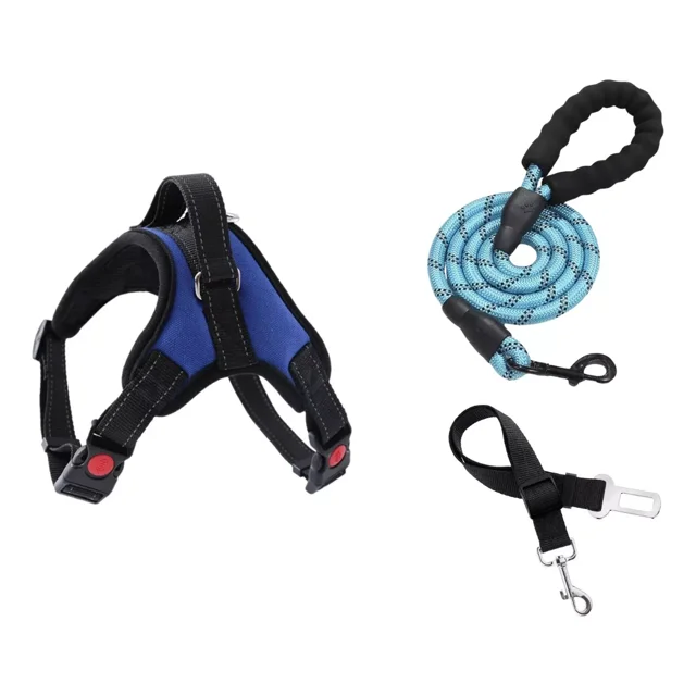 Pechera Arnés P/ Perro Ajustable+correa Reflectiva Premium