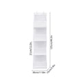 thumbnail image 3 of Over Door Storage Organizer, 4 Pocket Hanging Bag with Metal Hooks for Home and Office, 3 of 6