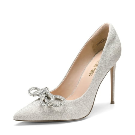 

Dream Pairs Women s High Heels for Women Classic Pointed Closed Toe Heels Sexy Sparkly Rhinestone Stiletto Pumps Elegant Versatile Wedding Bridal Party Dress Shoes SDPU2207W