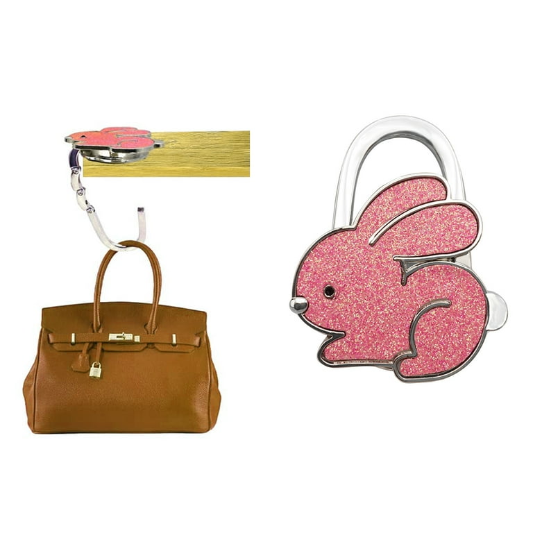 BE-TOOL Portable Rabbit Handbag Hook Desk Hooks Table Hanger for