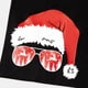 thumbnail image 4 of Conjuntos de pijamas rojos de manga larga con estampado de renos y gorros de Papá Noel a juego para toda la familia (resistentes al fuego), 4 of 5