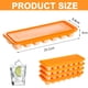 thumbnail image 2 of Inicio Productos Bandejas de cubitos de hielo de plástico para congelador, 14 cubitos de hielo de tamaño clásico por bandeja con diseño de fácil liberación (4 piezas), 2 of 7