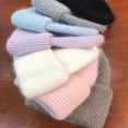 thumbnail image 3 of Unisex Winter Autumn Knitted Hats Portable Warm-keeping Beanie Cap Comfortable Warm Soft Accessory Outdoor Activity Party Green, 3 of 7