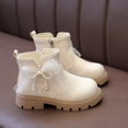 thumbnail image 5 of lnmuld Girls Boots Girls Platform Boots Winter Warm Lined Casual Ankle Booties Fashion Footwear for Toddler Youth Kids Size:7-8 Years, 5 of 8