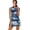 Blue Camouflage, variant on Yuyamidu Colorful Plumeria Golf Dresses for Women Size XS Tropical Elastic Womens Athletic Clothing Sets Half Zipper Sleeveless Active Athletic Exercise Sports Wear Dresses for Women