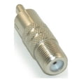 thumbnail image 2 of RCA Male to F (Coax) Female Adapter - Nickel Plated, 2 of 2