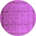 thumbnail image 1 of Ahgly Company Indoor Round Oriental Purple Industrial Area Rugs, 6' Round, 1 of 4