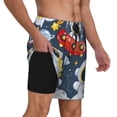 thumbnail image 2 of Balery Astronaut And Space Mens Swim Trunks Swim Shorts for Men Quick Dry Inseam Beach Shorts with Compression Liner Pocket-Large, 2 of 9