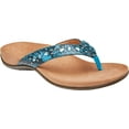 thumbnail image 1 of Women's Vionic Lucia Thong Sandal Aqua Snake Skin Synthetic 9.5 M, 1 of 4