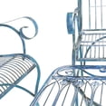 thumbnail image 4 of Safavieh Adult 4 Piece Metal with Loveseat and 2 Chairs Coffee Table, Antique Blue/Blue, 4 of 9