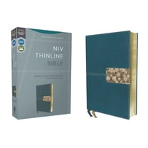 Niv, Thinline Bible, Leathersoft, Teal, Red Letter, Comfort Print, (Hardcover)