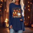 thumbnail image 2 of T-shirt à Manches Longues avec Imprimé Graphique d'Halloween pour Femmes, Confortable, Coupe Ample, Col Rond, Automne Hiver, Décontracté, Quotidien, Basique, Hauts, 2 of 4