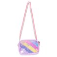 thumbnail image 4 of Monedero con purpurina para niñas: bandolera de lentejuelas con correa ajustable - Bonito bolso con estampado de estrellas para niñas y bebés - Bandolera con brillo arcoíris, 4 of 5