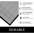 thumbnail image 5 of A1HC Indoor Outdoor Mat, Front and Back Entrance Welcome Mats, Front Door Patio Mats 47X71 Inches, Non-Slip Easy Clean Entrance Washable Large Size Doormat, Grey Stripe, 5 of 8