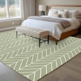 thumbnail image 4 of Large Area Rugs for Living Room Bedroom, Sage Green Geometric 5'x8' Rug Washable Carpet Runner Indoor Outdoor, Minimalism Solid Color Striped Lines Non Slip Floor Mats Rug for Kitchen, Bathroom, 4 of 8