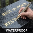 thumbnail image 5 of MMJ Gold Paint Pen for Granite Memorial Lettering Fast Drying Weather Resistant 20ml, 5 of 7