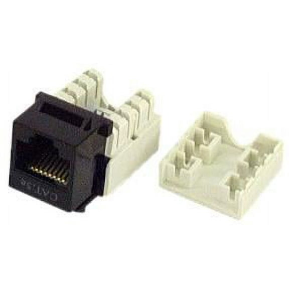 IEC RJ4508F-MT-BKL5 RJ4508 Female Keystone Connector Black Category 5e