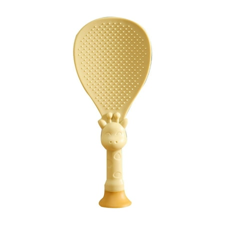 

Deer Suction Cup Rice Spoon Household Vertical Non Stick Rice Serving Rice Cooker High Temperature Vertical Cute Fawn Rice Spoon For Kitchen