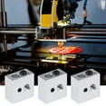 thumbnail image 3 of FRCOLOR Aluminum Heater Block 5 Pieces Heater Block Compatible for Makerbot MK7 MK8 3D Printer Heating Block,0.79"X0.39"X0.39", 3 of 4