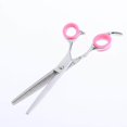 thumbnail image 3 of 10x Barber Cisailles Ciseaux Doigts Ciseaux Doigt Anneau Poignées Inserts Rose Rouge, 3 of 9