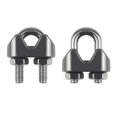 thumbnail image 3 of Favordrory 20 piezas M4 abrazadera de clip de cable de cuerda de alambre de acero inoxidable, 3 of 5