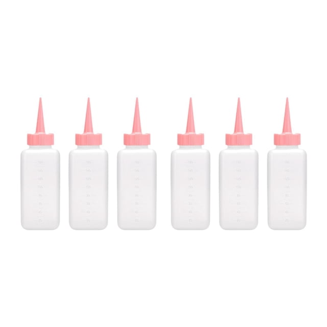 Botellas aplicadoras exprimibles Botella para teñir el cabello Suministros de peluquería Botella de champú Botella para lavar el cabello para el hogar Pequeño