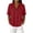 Red, variant on Tops for Women Short Sleeve V Neck Fashion Casual Linen Solid Color Flared Open Front Button Up Pocket Top Pink M