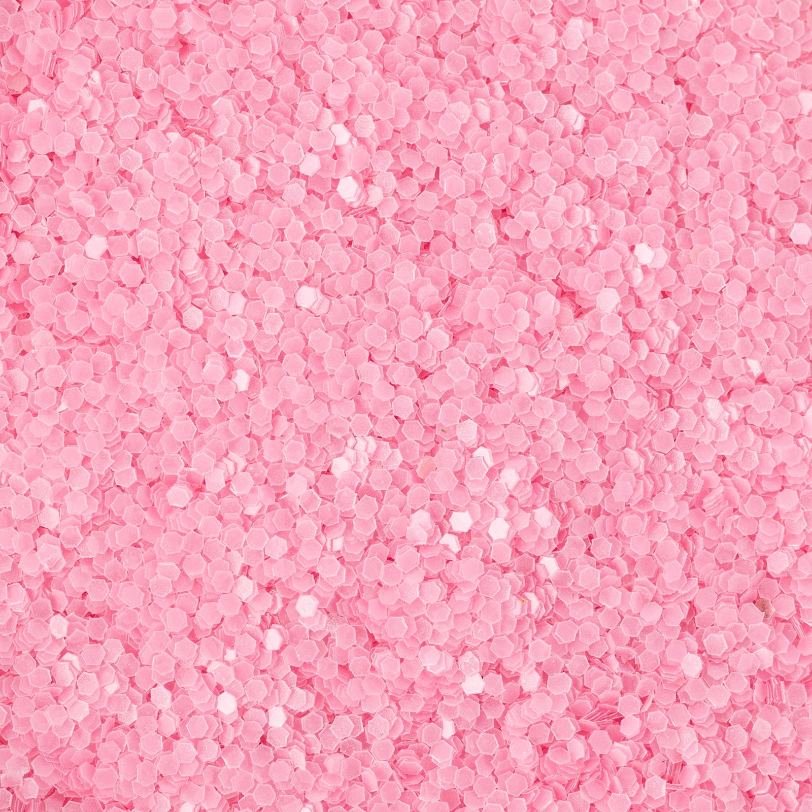 Recollections Pink Glow-in-the-Dark Hexagon Specialty Glitter - 1 oz Jars of Plastic Glitter for Crafts & DIY Projects, 12 Pack