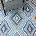 thumbnail image 6 of SAFAVIEH Marbella Tamsen Southwestern Area Rug, Blue/Gold, 4' x 6', 6 of 8