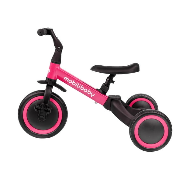 Triciclo Infantil Escalable Con Asiento Reversible Y Bolsa Grande – Ruedas De Espuma Antiexplosión, Manillar Ajustable, Adecuado Para Bebés Hasta 25 Kg, Verde, Peso Bruto 7.8 Kg