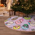 thumbnail image 5 of Haiem Cute Donuts Pattern Christmas Tree Skirt Merry Christmas Party Christmas Tree Decoration,New Year Decorations-30", 5 of 6