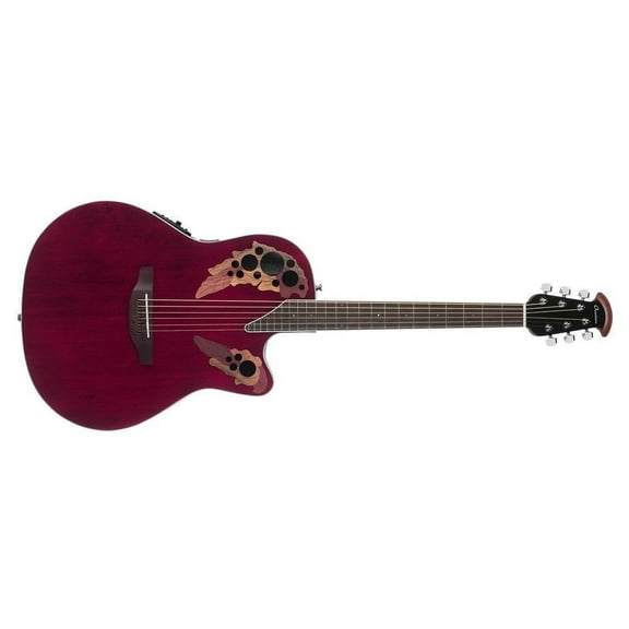 Ovation Celebrity Elite CE48-RR Acoustic-Electric Guitar  Ruby Red