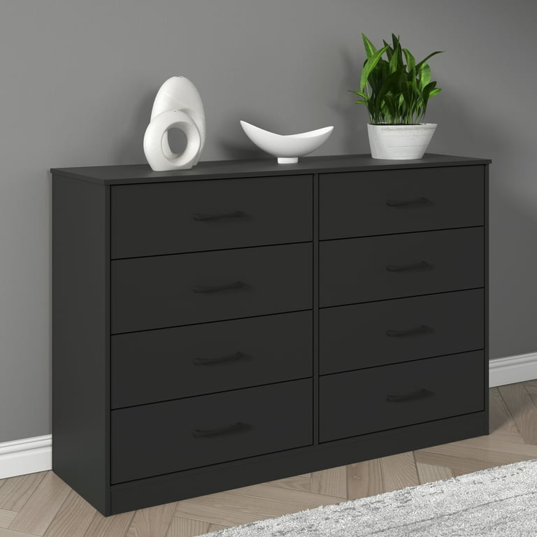 Mainstays Ardent 8 Drawer Dresser, 53" Wide, Black - Walmart.com Mainstays Ardent 8 Drawer Dresser, 53" Wide, Black - Walmart.com