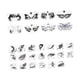 thumbnail image 3 of Plantillas de Caras de Carnaval Yuyangstore para Pintura Facial Adultos y Niños, 3 of 8