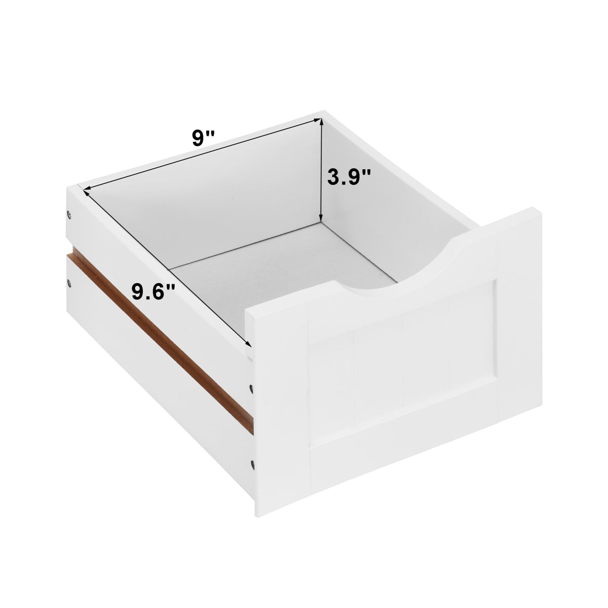 White Freestanding Bathroom Storage Cabinet Drawer-Equipped Cabinet for Bathroom Organization