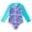 Q8Light Blue, variant on lnmuld Kids Swimsuits Girls Long Sleeve Rash Guard Swimsuit UPF 50 Sun Surfing Bathing Suit with Gradient Fish Scale Design Size:12-13 Years