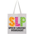 thumbnail image 3 of Inktastic Slp Speech Language Pathologist Tote Bag, 3 of 4