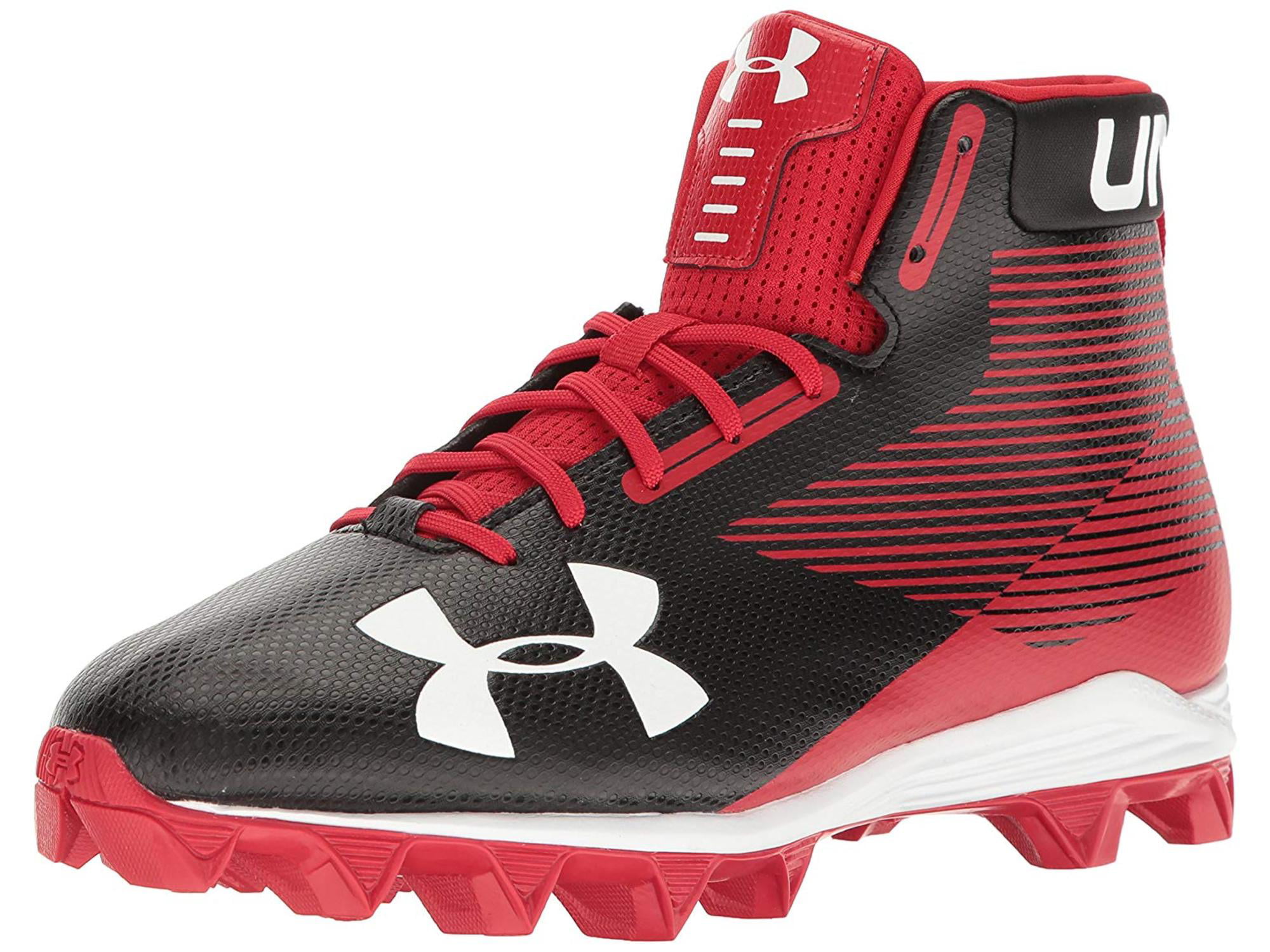 Under Armour Mens Hammer Hight Top Lace Up Baseball Shoes 