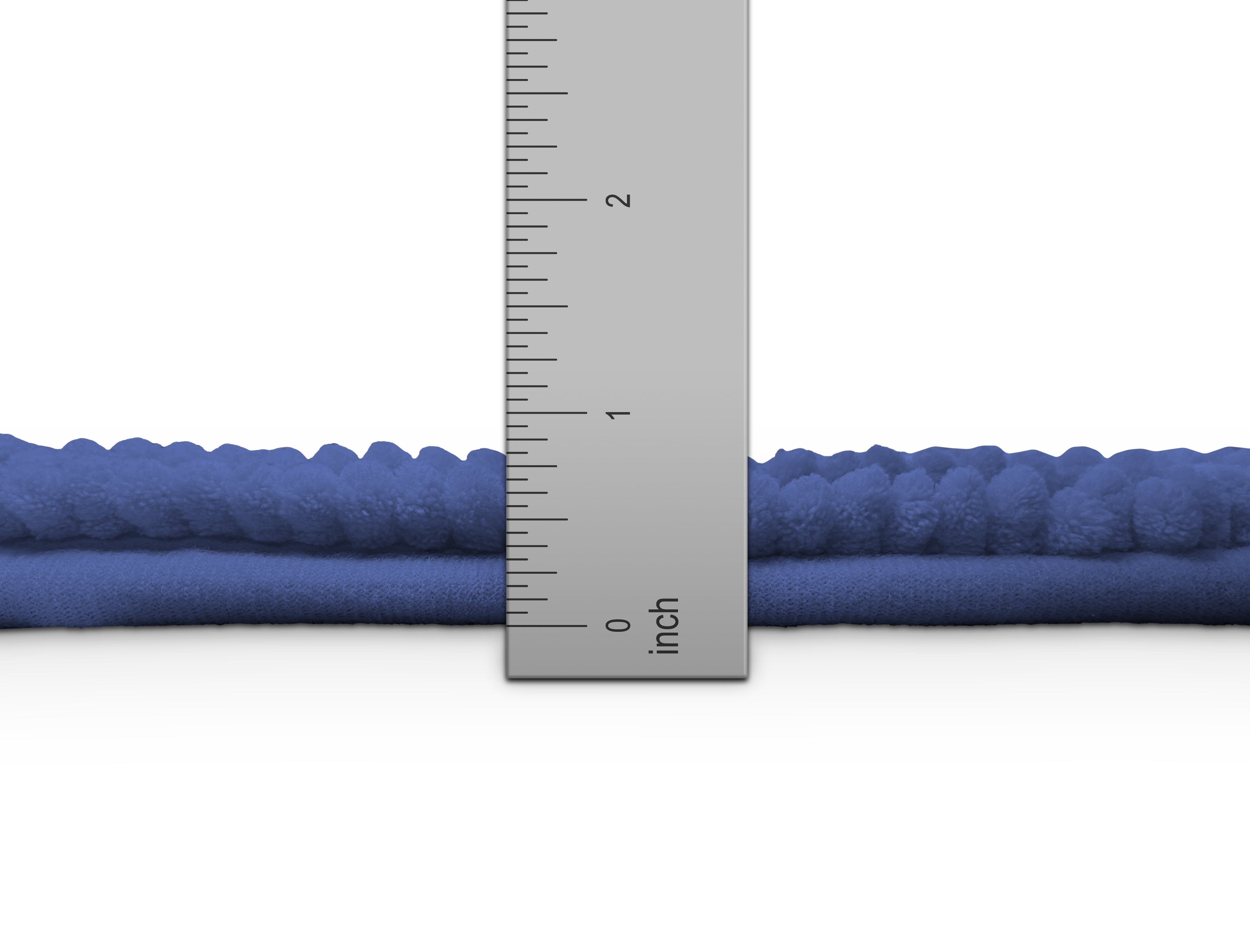 (4 pack) Your Zone Kids Blue Memory Foam Noodle Single Bath Rug with Nonslip Backside