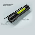 thumbnail image 3 of Mini LED Flashlight, USB Rechargeable, Portable, with Emergency Power Bank, IPX45 Waterproof, for Camping Hiking, Aluminum Alloy, 3 of 8