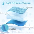 thumbnail image 3 of Srugzu Cooling Mat, Pet Cooling Mat for Dogs Cats Summer Pet Bed Self Cooling Blanket Breathable Rest Pad 70x55cm Blue, 3 of 9