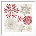 thumbnail image 2 of Art.com Christmas Snowflakes Art Print by PI Studio, White Frame Wall Art, 21" x 21", 2 of 5