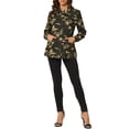 thumbnail image 2 of INSPIRE CHIC Women's Utility Jackets Drawstring Waist Flap Pockets Lightweight Jacket Camouflage M, 2 of 5