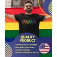 thumbnail image 3 of BROOKLYN VERTICAL Pride Short Sleeve T-Shirt, Rainbow Heart Design, Inclusivity Messages (US, Alpha, X-Large, Regular, Regular, Print 2), 3 of 6