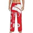 thumbnail image 1 of Balery Saying Ho Ho Ho Pantalones de pijama para hombre, pijama ultraligero, pantalón de descanso-Large, 1 of 6