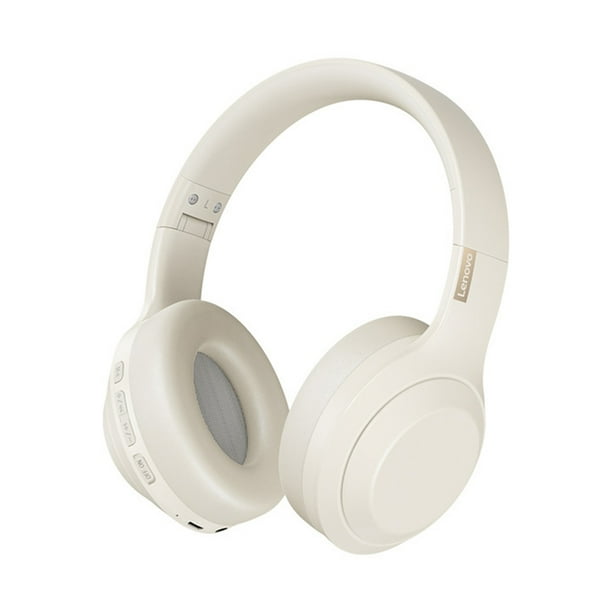 Audífonos para colocar sobre las orejas Lenovo Audífonos para juegos TH10 con cancelación de ruido (beige) Likrtyny Para estrenar