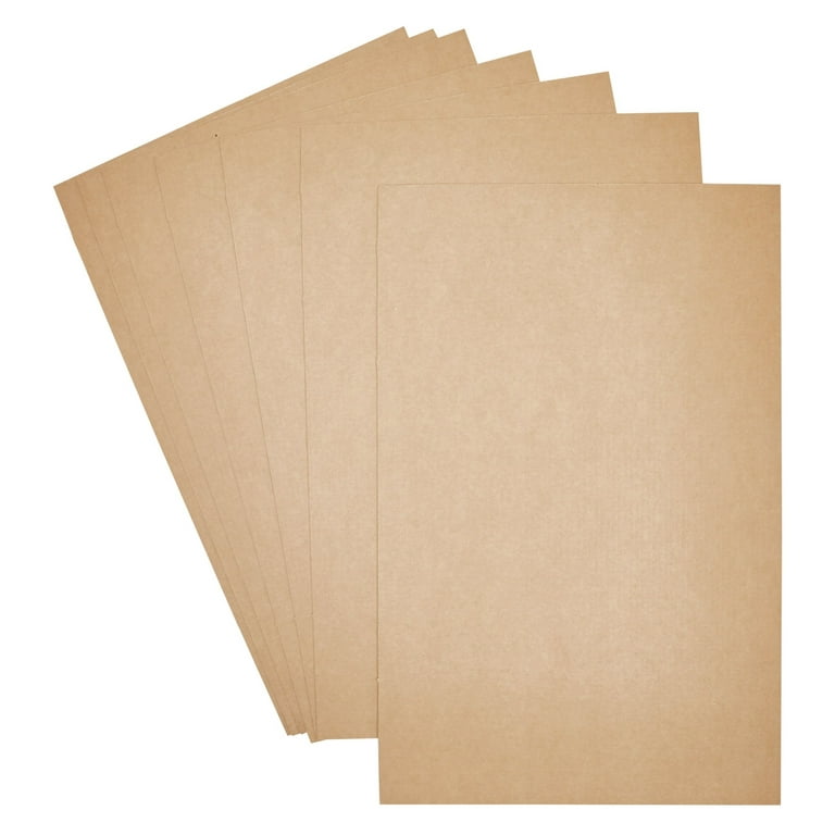 PINGEUI 50 Pack 11 x 17 Inches Corrugated Cardboard Sheets, 1/8 Thick  Brown Chipboard Sheets, Corrugated Cardboard for Packing, Mailing