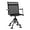 Black, variant on HYJY 360° Swivel Hunting Chair, Folding Silent Hunting Blind Chair with Adjustable Height Legs, All-Terrain Foot Pads, Portable Sniper Seat for Fishing, 330 LBS Capacity (Black)