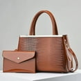 thumbnail image 2 of Handbags for Women Purses Vegan Leather Satchels Top-Handle Tote Shoulder Bags Designer Crossbody Bag Set 2pcs, 2 of 3